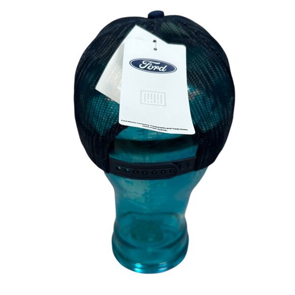 Ford Bronco Trucker Snapback Hat Retro Heavy Canvas BB Cap Sand Adult Horse New - Picture 4 of 10